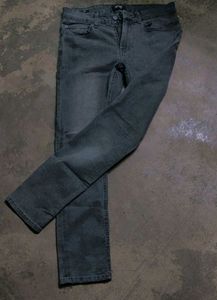 Only and Sons Charcoal Grey Faded Skinny Fit Denim