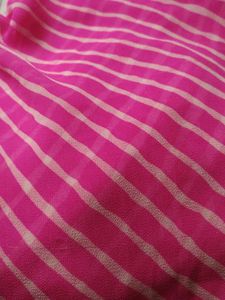 Pink Striped Fabric
