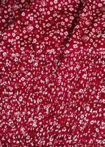 Combo Of Red And Purple Flowy Dresses