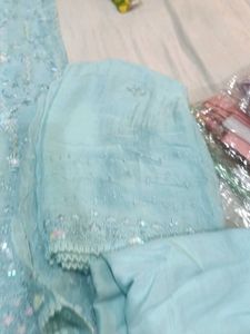 Elegant Blue Dress Material