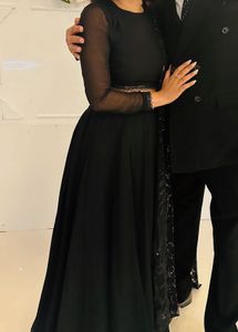 Elegant Black Sequin Lehnga Dupatta