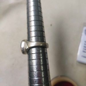 7.150 Cts. Original White Opal In Pure Silver Ring