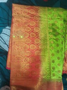 New Beautiful Double Shade Art Silk Saree