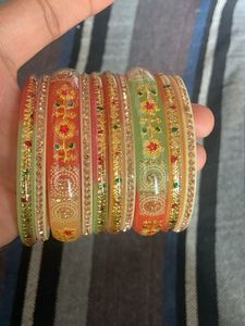 Colorful Beaded Bangles