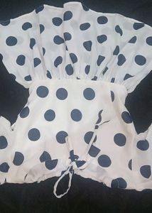 Brand New Polkadot Top For Girls