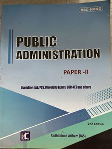 UPSC Opt Public AdministrationPaper II (2nd Editio