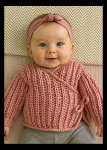Adorable Baby Knit Wrap Sweater cardigan
