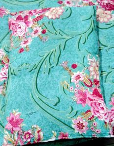 Floral Print Bedding Set With Pillow Cover