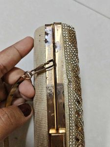 Gold Embellished Clutch