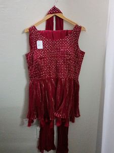 Last Price!!!Peplum Kurti With Dhoti Salwar