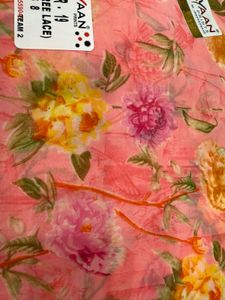 Elegant Floral Print Saree