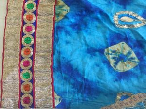 Blue churidar set