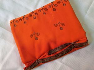 Embroidery Design Saree 😍