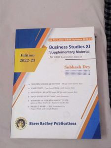 Business Studies XI - CBSE 2022-23