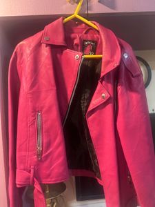Hot Pink Faux Leather Jacket – Lefties