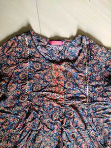 Boho Print Tunic Top