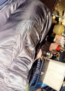Chic Satin Cargo Pants | Black
