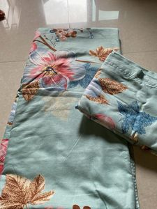 Floral Bedsheet With Pillow Covers