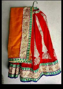red colour lehenga