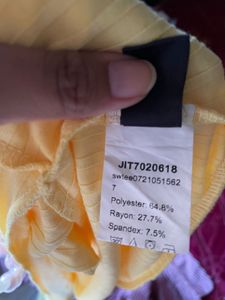 Yellow Long Sleeve Top