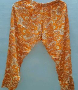 Orange Paisley Pajama Set