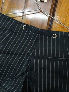 Thailand_Made Striped Black Pants