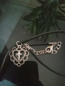 Heart & Cross Pendant Necklace