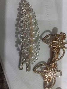 Elegant Pearl &amp; Rhinestone Hair Clips