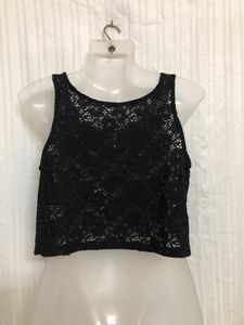 Net Collection Black Lace Top