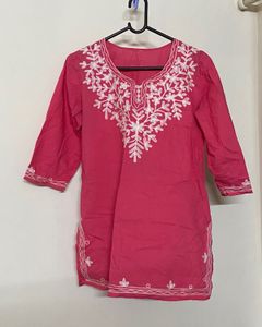 Pink Short Kurti