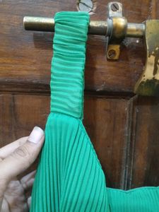 Peacock Green Colour One Strip Stretchable Top