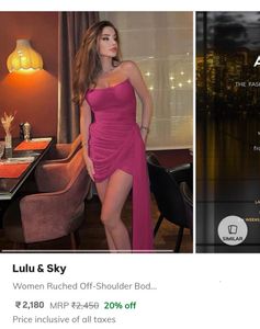 Lulu&amp;Sky Bandeau Dress