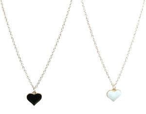Black Heart & White Heart Locket