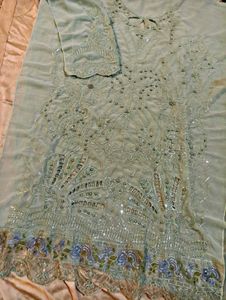 Elegant Cut Work Pakistani Semi Stitched Suit