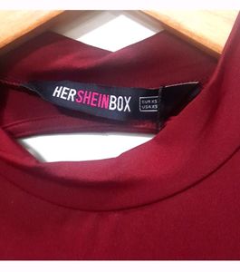 Maroon Bodycon Dress