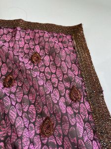 Pink Embroidered saree