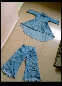 Denim Two-Piece Set