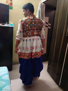 Blue White Kediyu For Navratri