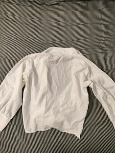 White Tie-Front shirt