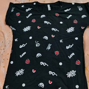 Mickey Mouse Print Tee