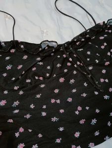 Floral Tie-Front Top