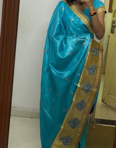Blue Silk Saree