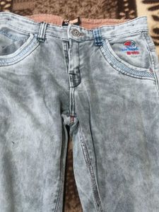 Stylish Grey Denim Jeans
