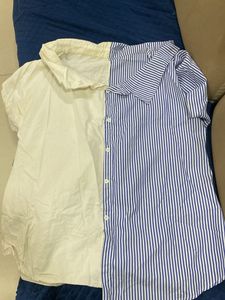 Off Shoulder And Baggy Shirt