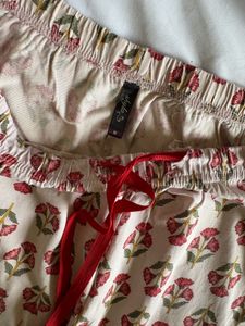 Floral Print Pajama Pants