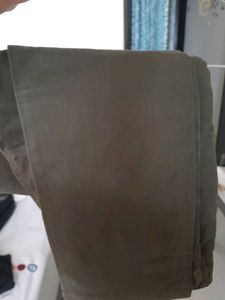 Olive Green Casual Pants