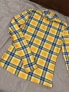 Yellow Mix Colour Plaid Long Sleeves
