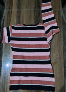 Striped Knit Top