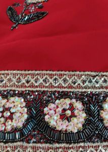 Bridal Maroon Saree.💫