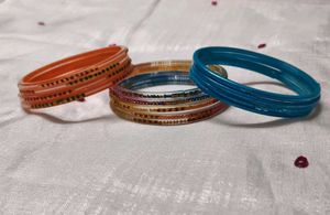 Colorful Beaded Bangle Set